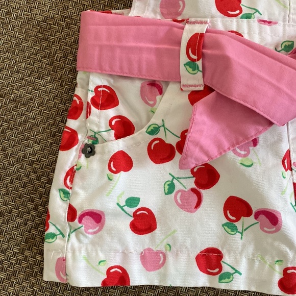 George Heart Shaped Cherry Print Jumper Dress 3-6 Months - Picture 5 of 10